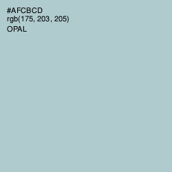 #AFCBCD - Opal Color Image