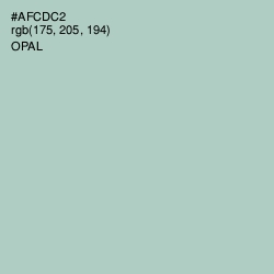 #AFCDC2 - Opal Color Image
