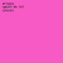 #F759C5 - Orchid Color Image