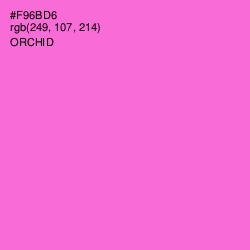 #F96BD6 - Orchid Color Image
