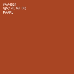 #AA4524 - Paarl Color Image