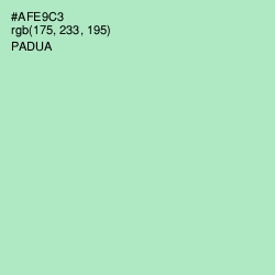 #AFE9C3 - Padua Color Image