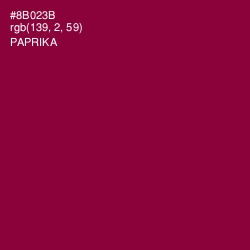 #8B023B - Paprika Color Image
