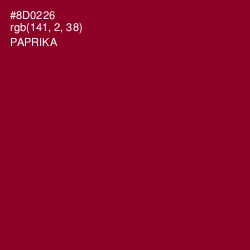 #8D0226 - Paprika Color Image