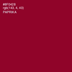 #8F0428 - Paprika Color Image