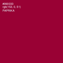 #990033 - Paprika Color Image