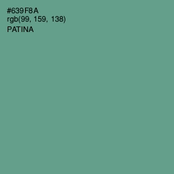 #639F8A - Patina Color Image