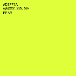 #DEFF3A - Pear Color Image