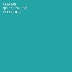 #25A5A5 - Pelorous Color Image