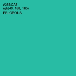 #28BCA5 - Pelorous Color Image