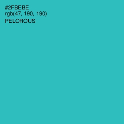 #2FBEBE - Pelorous Color Image