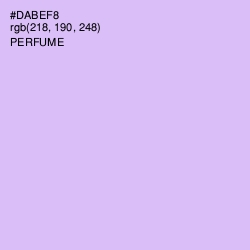 #DABEF8 - Perfume Color Image