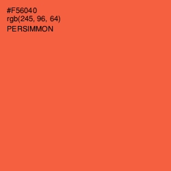 #F56040 - Persimmon Color Image