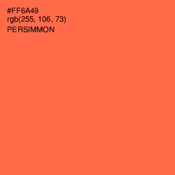#FF6A49 - Persimmon Color Image