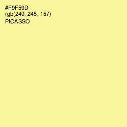 #F9F59D - Picasso Color Image