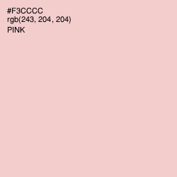 #F3CCCC - Pink Color Image