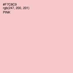 #F7C8C9 - Pink Color Image