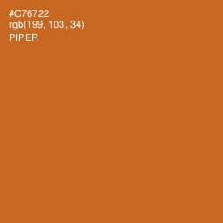 #C76722 - Piper Color Image