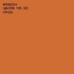 #D06D34 - Piper Color Image