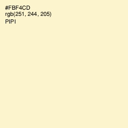 #FBF4CD - Pipi Color Image