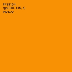 #F99104 - Pizazz Color Image