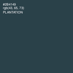 #2B4149 - Plantation Color Image