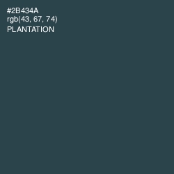 #2B434A - Plantation Color Image