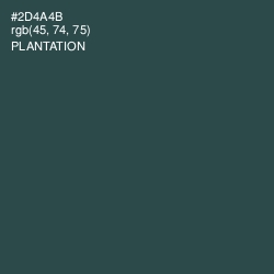 #2D4A4B - Plantation Color Image