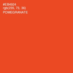 #EB4924 - Pomegranate Color Image