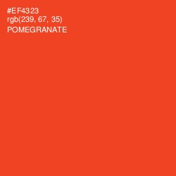 #EF4323 - Pomegranate Color Image