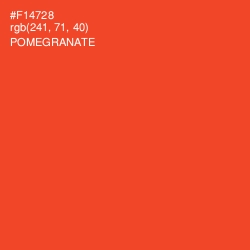 #F14728 - Pomegranate Color Image
