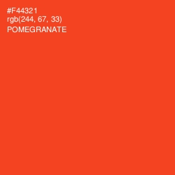 #F44321 - Pomegranate Color Image