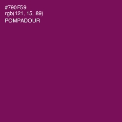 #790F59 - Pompadour Color Image
