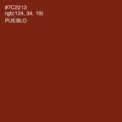 #7C2213 - Pueblo Color Image
