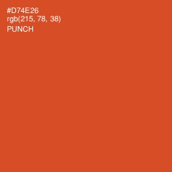 #D74E26 - Punch Color Image