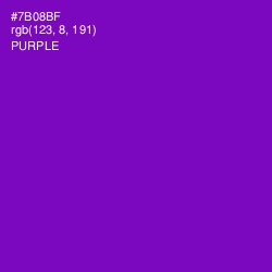 #7B08BF - Purple Color Image