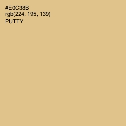 #E0C38B - Putty Color Image