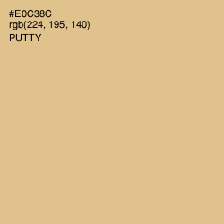 #E0C38C - Putty Color Image