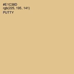 #E1C38D - Putty Color Image