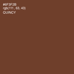 #6F3F2B - Quincy Color Image