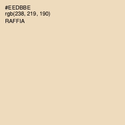 #EEDBBE - Raffia Color Image