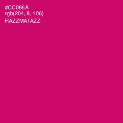 #CC086A - Razzmatazz Color Image