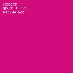 #D30C7D - Razzmatazz Color Image
