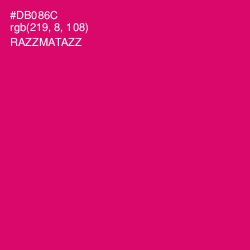 #DB086C - Razzmatazz Color Image