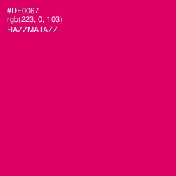 #DF0067 - Razzmatazz Color Image