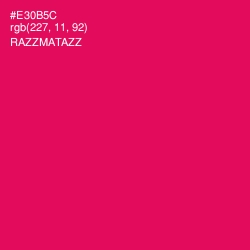 #E30B5C - Razzmatazz Color Image