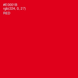 #E0001B - Red Color Image