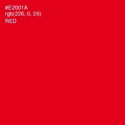#E2001A - Red Color Image