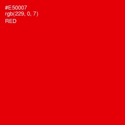 #E50007 - Red Color Image