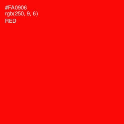 #FA0906 - Red Color Image